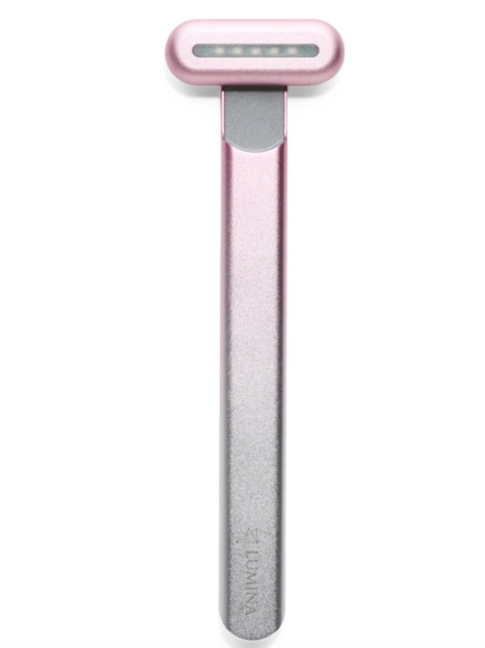 LUMINA NRG Mini Glow Face and Neck Wand - Pink and Silver